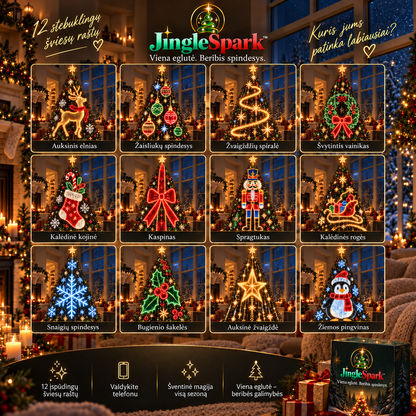 JingleSpark™ — Įkvėpkite savo Kalėdų eglutei gyvybės