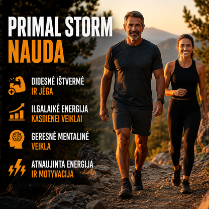 Primal Storm® – testosterono palaikymo kapsulės