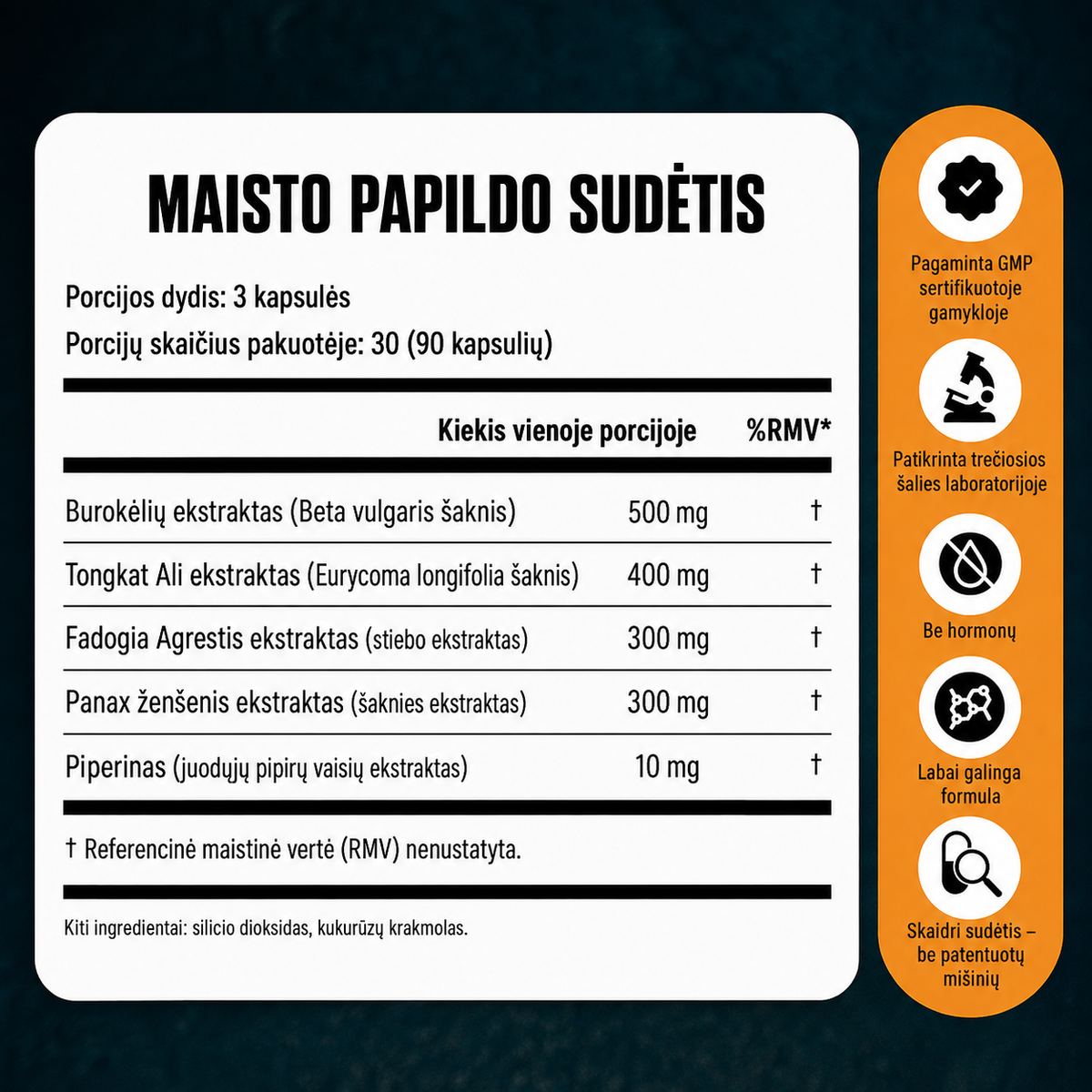 Primal Storm® – testosterono palaikymo kapsulės