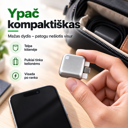 Automatiškai atsijungiantis įkroviklis