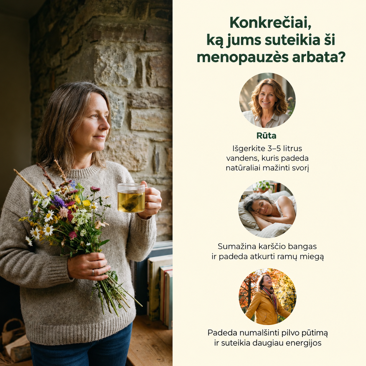 Menopauzės detoksikacinė arbata – Baumélis