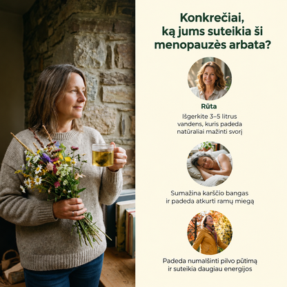 Menopauzės detoksikacinė arbata – Baumélis
