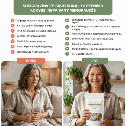 Menopauzės detoksikacinė arbata – Baumélis